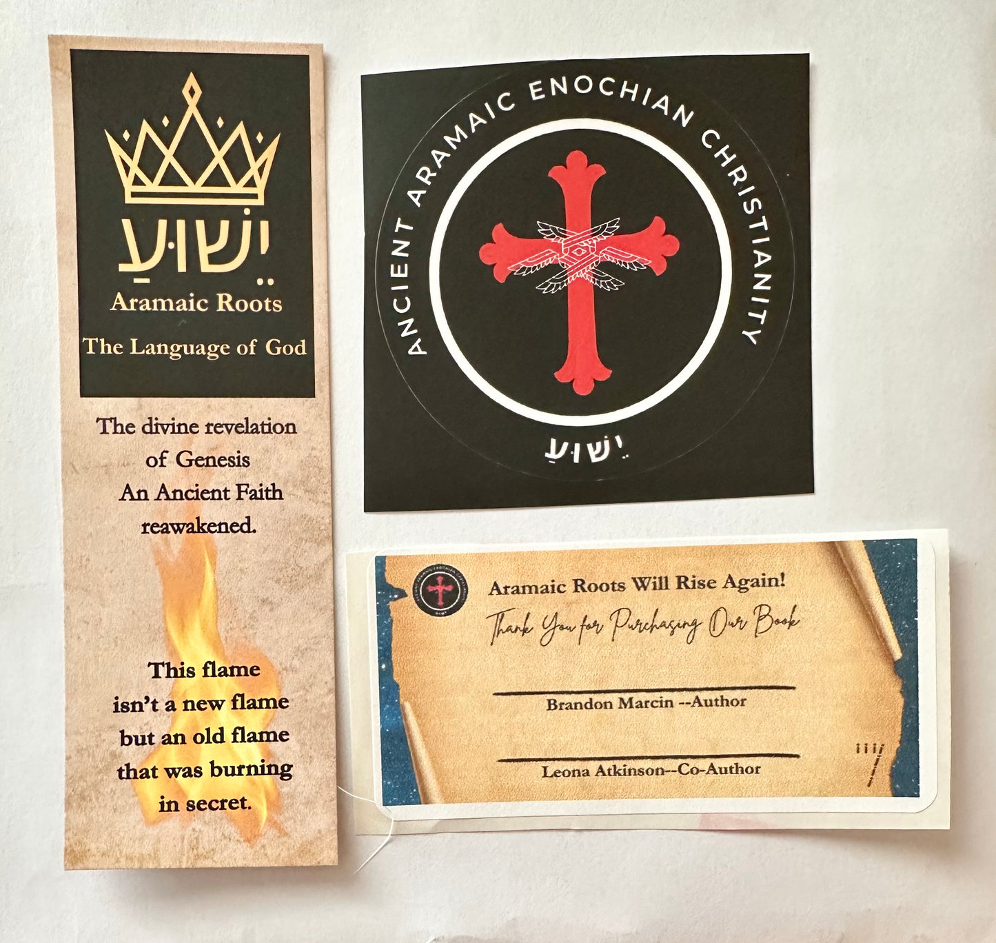 Aramaic Roots Pack, Bookplate. Bookmark and Sticker!