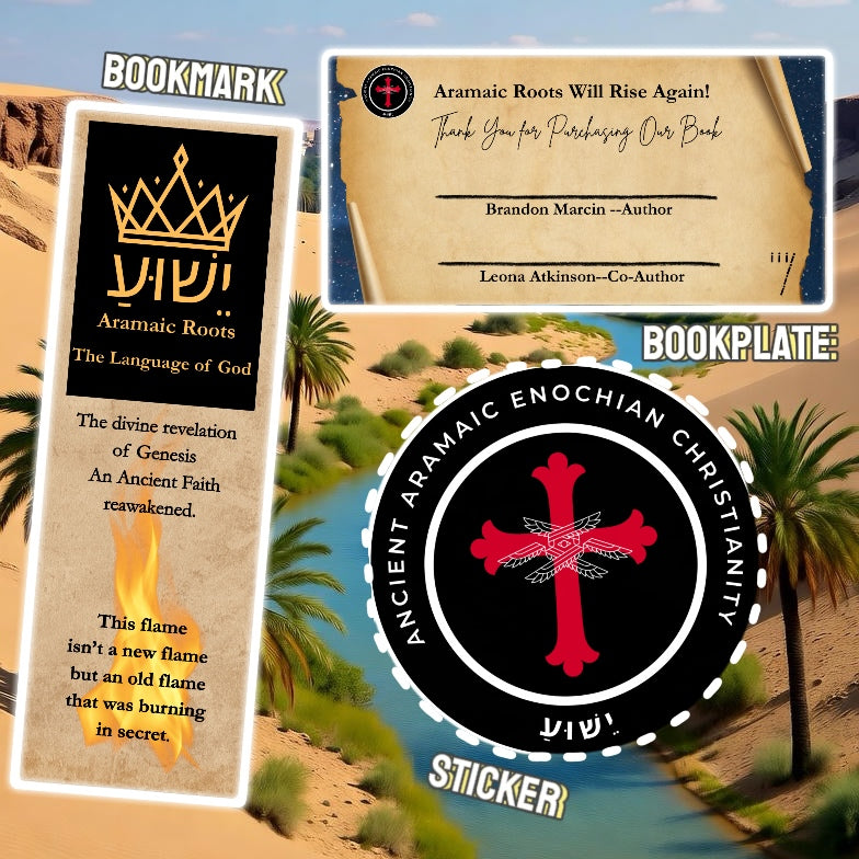 Aramaic Roots Pack, Bookplate. Bookmark and Sticker!