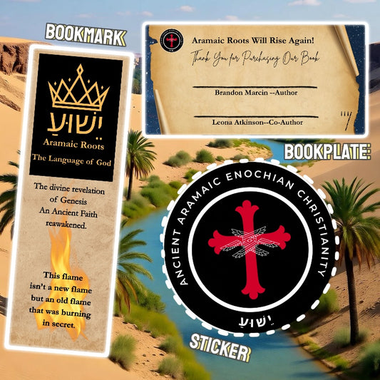 Aramaic Roots Pack, Bookplate. Bookmark and Sticker!